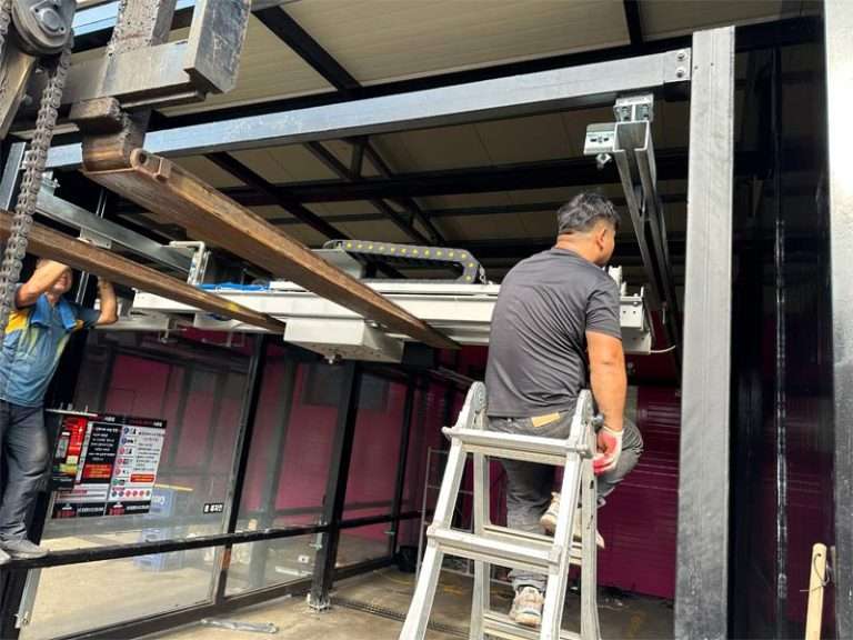 Car washing machine installation