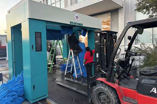 Kosovo S1 rollover car wash machine assembled at the factory